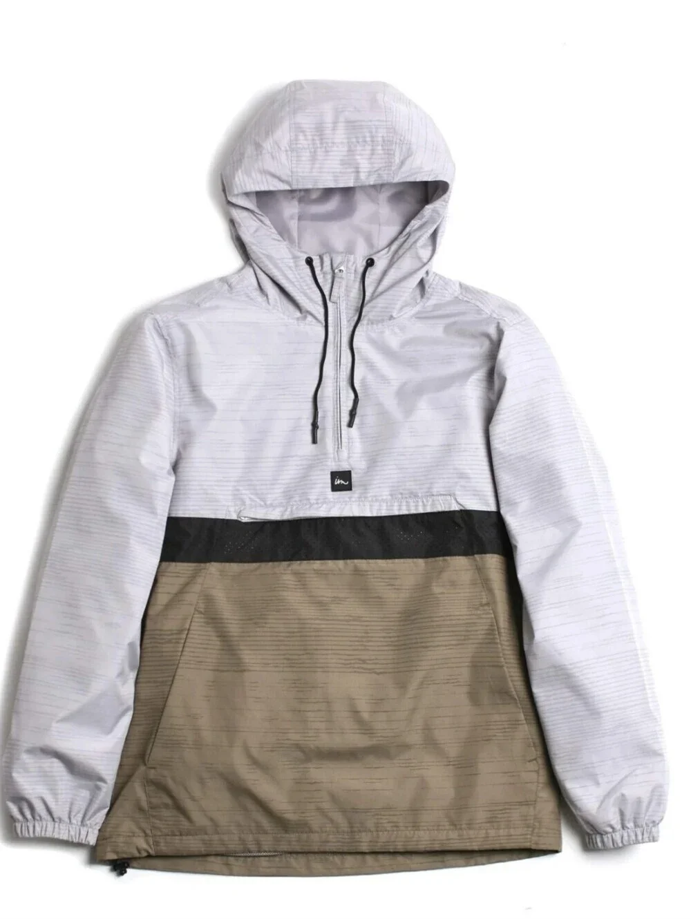 Imperial Motion Fleet Ghost Reflective Jacket Alloy Half Zip Pullover Large New